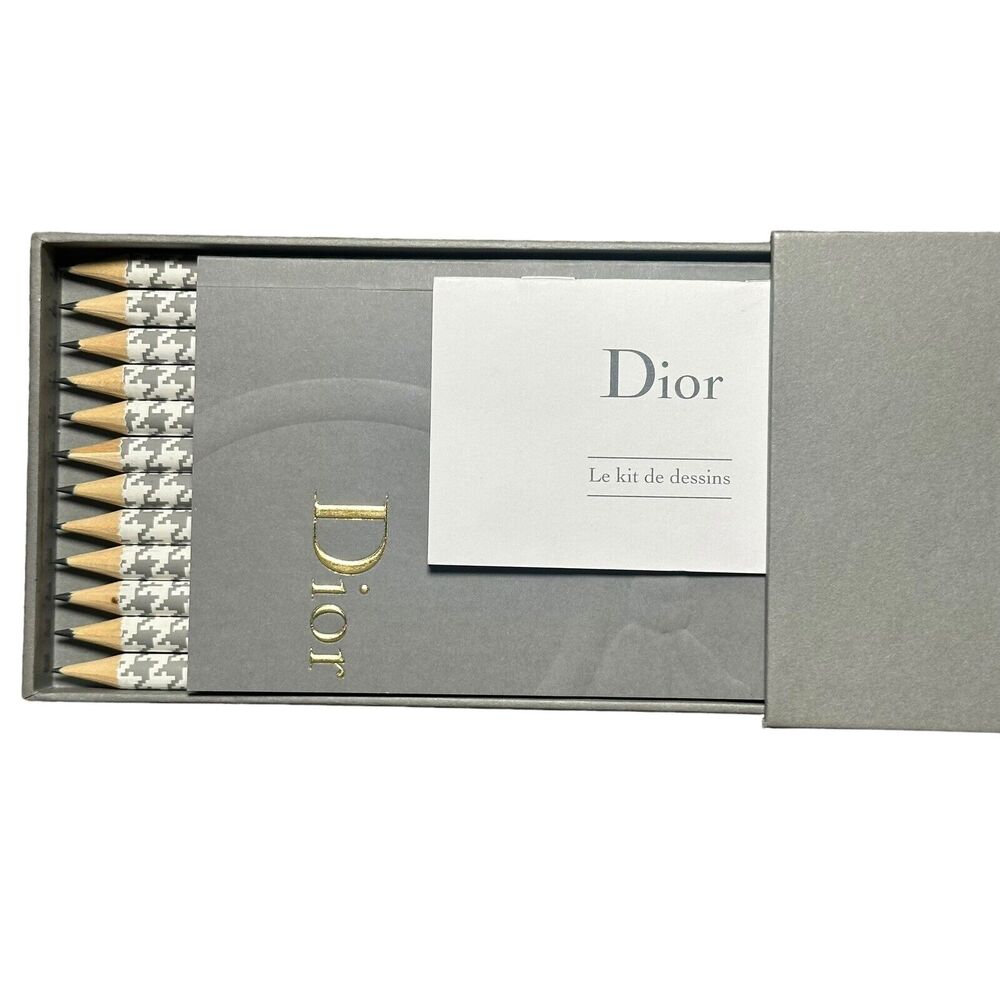 Christian Dior Notebook & Pencils Novelty VIP Gift Set New In Box